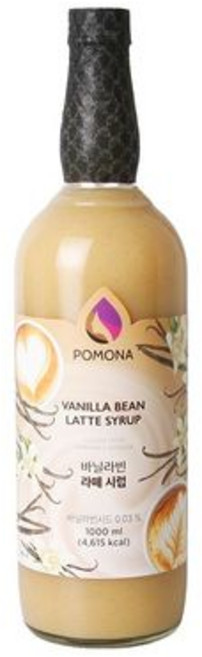 포모나 바닐라빈 라떼시럽 1000ml, 1개, 1L