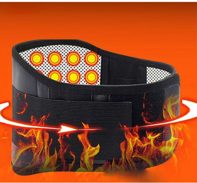 아토새라 허리보호대 복대 허리 온열 벨트 밴드 지지대 고탄력 찜질기 복부 배찜질 찜질 자가발열 보온 토르마린, 1개