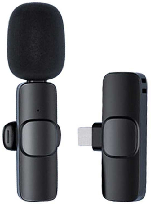 체리스팟 1:1 무선 핀마이크 방송 촬영 강의용 싱글 스마트폰 소형 핀마이크 8핀