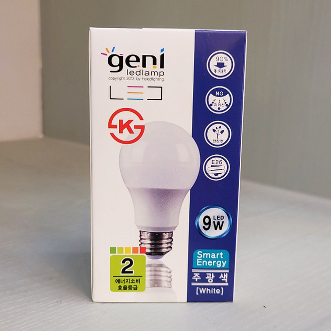LED볼전구 전구 카페조명 디자인램프 8W 9W 12W, 02.지니 LED 9W 주광, 1개