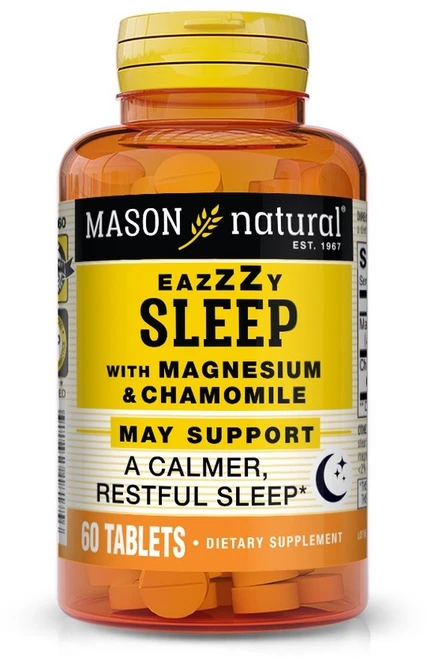 Mason Natural 이지 슬립 마그네슘 카모마일 200mg 60정, 1개 - 쿠팡