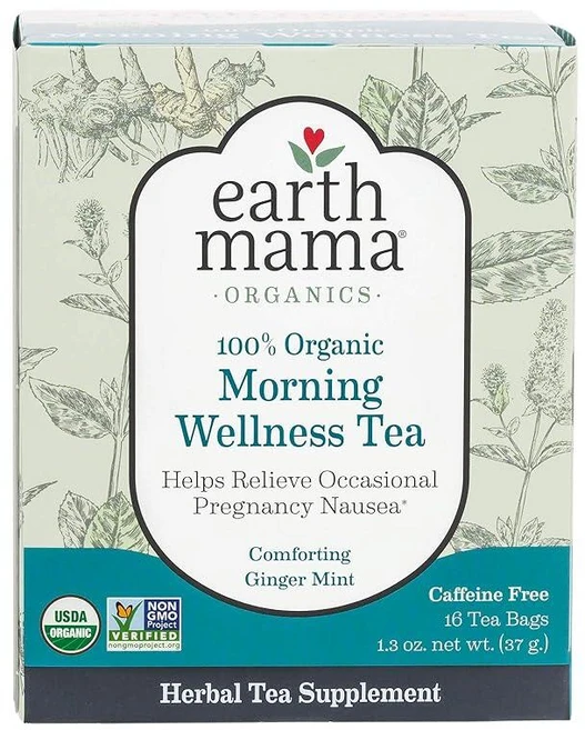 Earth Mama Organic Morning Wellness 가끔 아침 질병을 위한 티백 16개 (3팩), Earth Mama Organic Morning Wel - 쿠팡