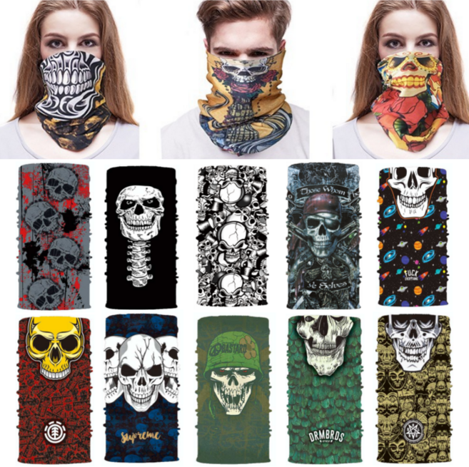 생활공감 자외선 차단 사계절 멀티스카프 넥워머 (인기 스컬 시리즈) 10장