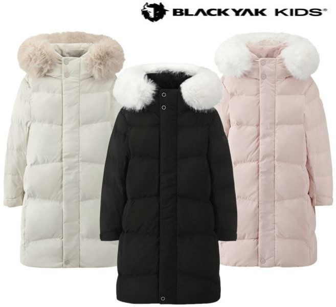 국내매장품 블랙야크 BLACKYAK 키즈 (블랙색상입고) 25년 남여공용 롱패딩 O스노우롱다운자켓 1BKPAWU905
