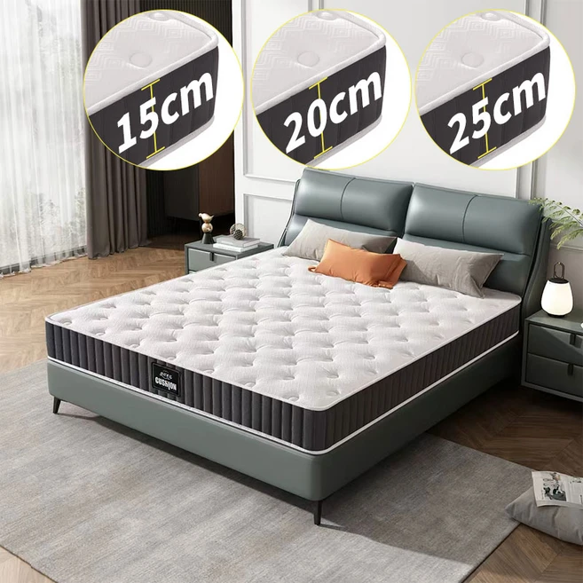 Ms.sleep 무음 스프링 매트리스 독립통 부드럽고 튼튼한 압축롤, 중간 단단함, 15cm - 쿠팡