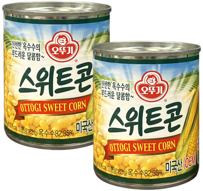 오뚜기 스위트콘 통조림, 198g, 2개