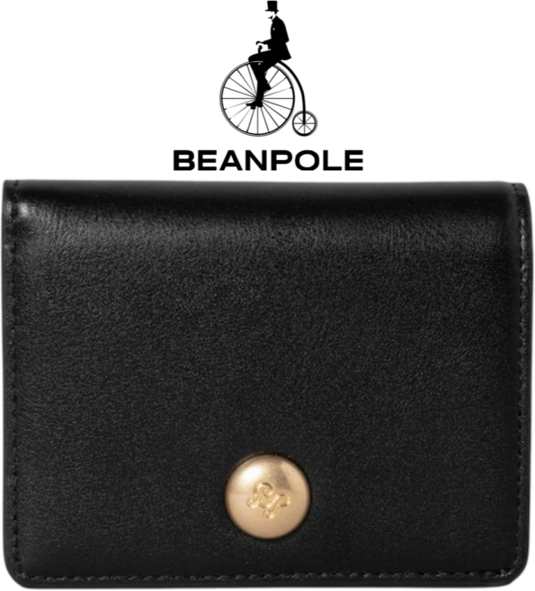 [백화점정품] 빈폴 여성 반지갑 클래식 금장 2단 천연가죽 일상 여행 선물 동전수납