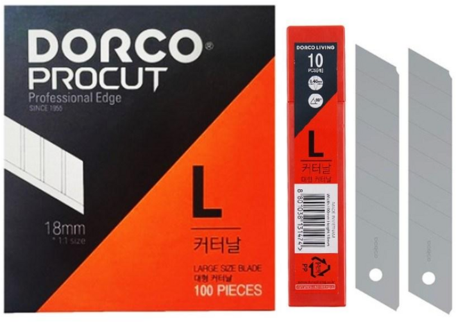 도루코 프로컷 커터 리필 칼날 S 100p, 200개