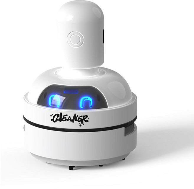 MILLANDA 데스크 청소기 청소기 캐릭터 청소기 캐릭터 선물, 1개, 흰색