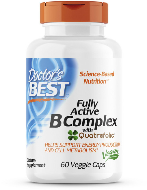 Doctor's BEST B群四重活性素食膠囊, 60錠, 1個