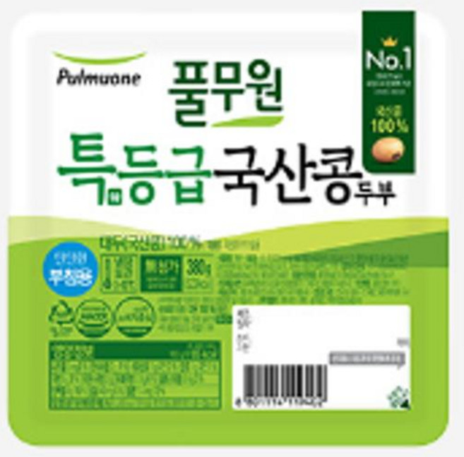 풀무원 단단한 부침용 두부 380g 2개