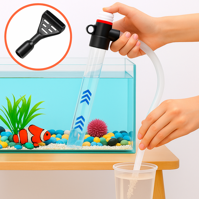 리치라라 간편 어항청소 물갈이 사이펀, 1개