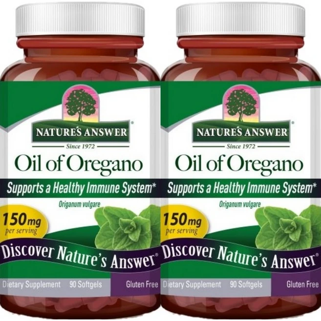 네이처스앤서 오일 오프 오레가노 150mg, 2개, 90정 - 쿠팡