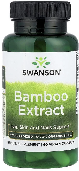 스완슨 대나무 추출물 Bamboo Extract 베지캡슐 60정, 1개 - 쿠팡