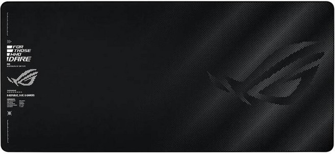 게이밍 장패드 ASUS ROG Sheath BLK 동영상 게임용 마우스 패드 초대형 표면 부드러워 정확한 컨트롤 가능, Negro, 300X600X2mm