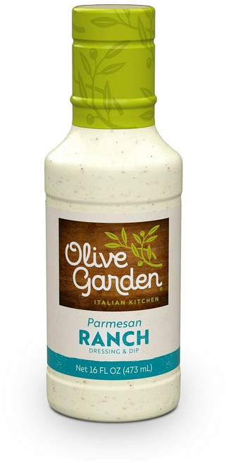 올리브가든 Olive Garden Parmesan Ranch Dressing & Dip 파마산 랜치 드레싱 & 딥 소스, 473ml, 4개