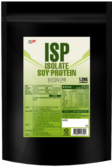 SP스포츠 ISP 분리대두단백질 1.2kg, 1개