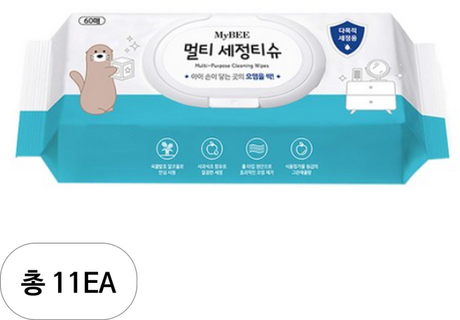 마이비 멀티 세정티슈, 11개