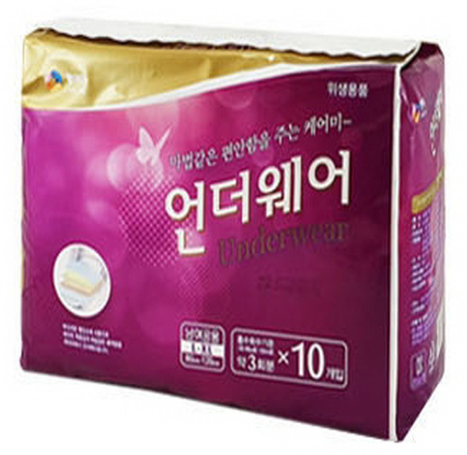 케어미 언더웨어(입는 기저귀) 남여공용 특대형 성인용 기저귀, 10개입, 3개