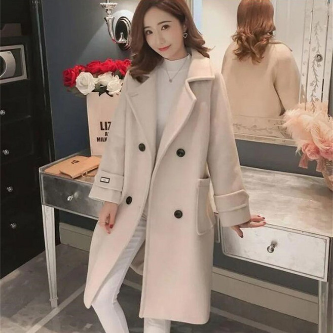 초봄 여성코트 모직코트 롱코트 여성자켓 아우터 WT24102299 59