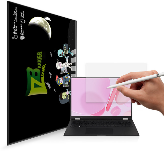 LG 그램 360 16T90Q 16TD90Q 종이질감 액정보호필름, 소프트 종이질감