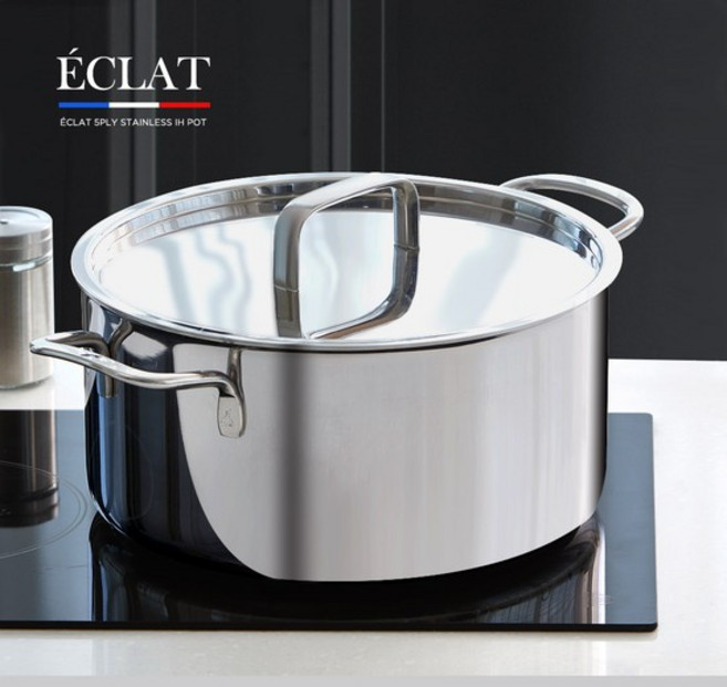 에끌라 스텐 통5중 IH 인덕션 겸용 양수냄비 24cm, 없음, 1개