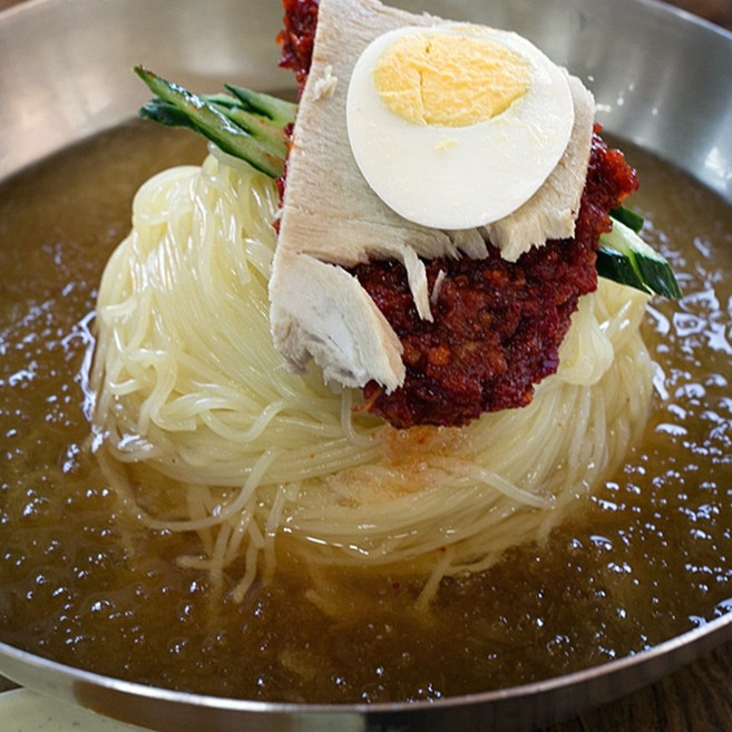 부산가야 밀면세트 10인분 (밀면사리+육수+식초+양념장), 200g, 10세트