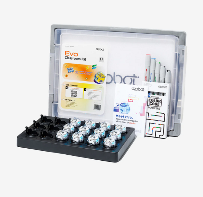 [공식대리점] [국내재고] 오조봇 이보 교실 키트 - 12개 봇 (크래들 포함) AI STEAM 코딩교육로봇 - 51210-01-04, 1개