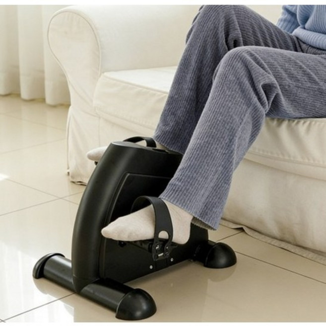 다기능 저소음 실내자전거 미니 쇼파바이크 하체 근력 및 코어 운동기구, 블랙