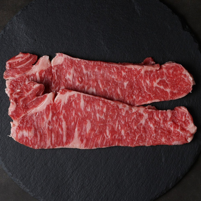 한우 채끝 1++ 등급 채끝스테이크 300g, 300g x 2팩 총 600g, 스테이크용2cm이상