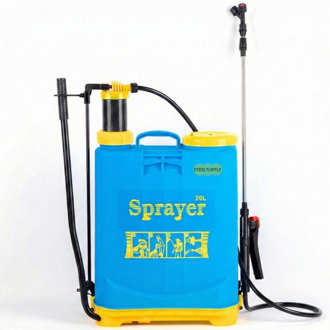 스틸터틀 20L 압축식 수동분무기, 블루, 1개
