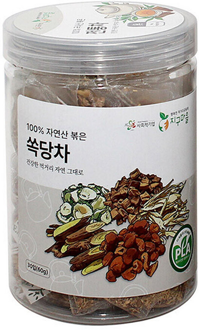 지구마을 생분해필터 PLA 전통차 삼각티백 쏙당차 티백차, 2g, 1개, 30개입