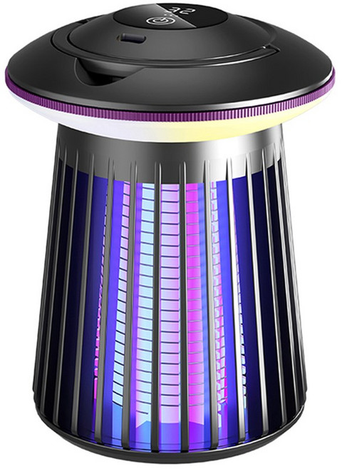 무소음 휴대용 퇴치기 캠핑 집안 완벽방어 스마트 모기퇴치기 무선 완전박멸 모기퇴치기 벌레퇴치기 해충퇴치기 포충기 여름 디자인 감각 모기 퇴치, BG-012(블랙)