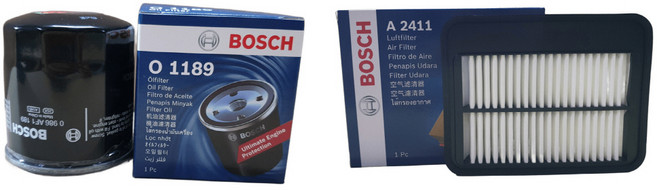 보쉬 엔진오일교환 필터 셋트 뉴모닝 SA 1.0 MPI 10년형 오일필터+에어필터 O1189+A2411, 오일필터+에어필터/O1189+A2411, 1개