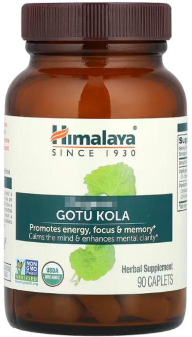 히말라야 유기농 고투콜라 Himalaya Gotu Kola, 1개, 90정