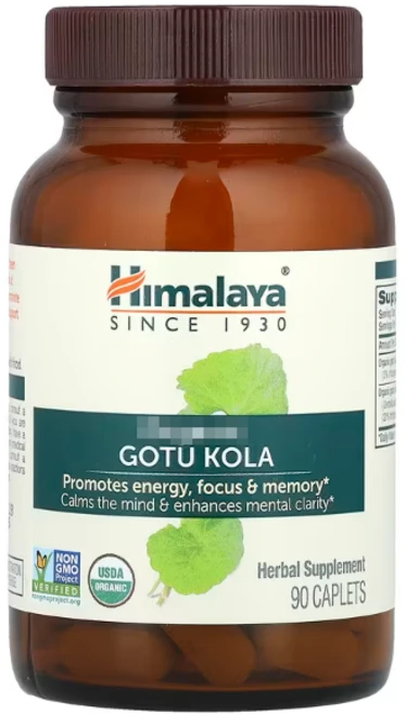 히말라야 유기농 고투콜라 Himalaya Gotu Kola, 1개, 90정 - 쿠팡