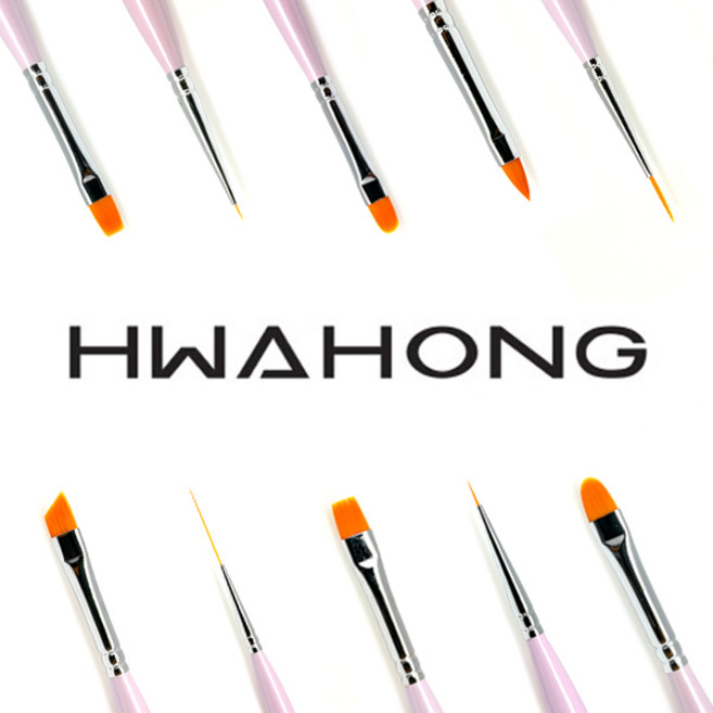 [화홍] 가장 많이 사용되는 네일브러쉬, 16호 Oval(오벌), 1개