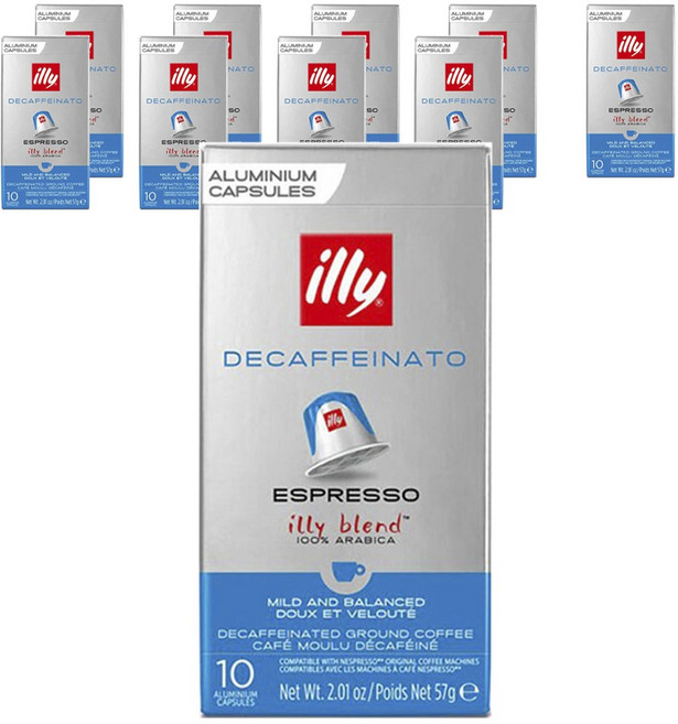 일리 디카페이나토 에스프레소 블렌드 캡슐 커피, 5.7g, 10개입, 10개