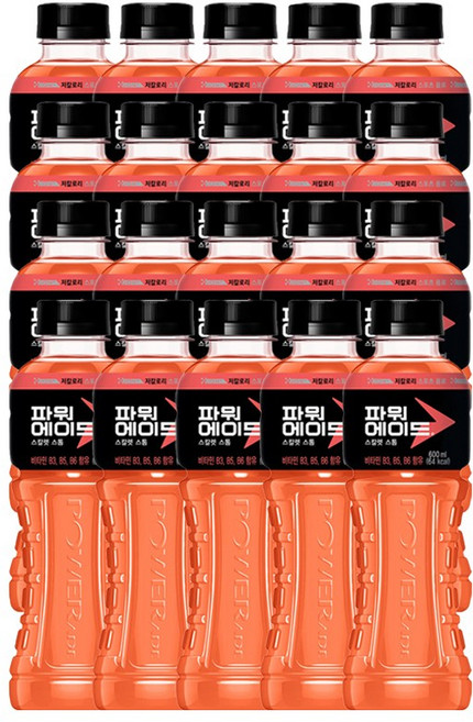 파워에이드 스칼렛 스톰, 600ml, 20개