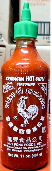 쓰리라차소스(닭표 482g) 업소용 스리라차 핫 칠리 소스, 482g