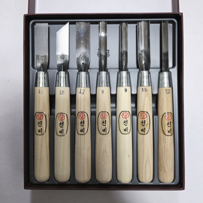 천비 조각도 7pcs B