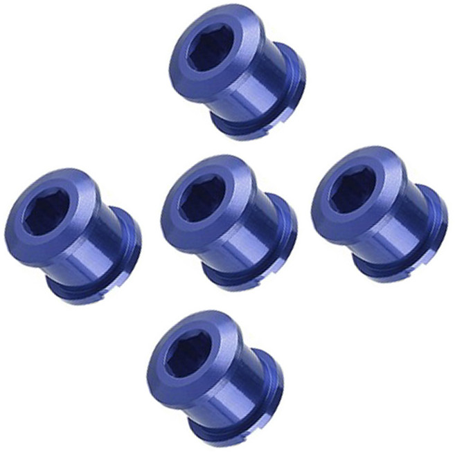 시그니처베이지 자전거 초경량 크랭크 체인링 더블 볼트 YPZ332, 5개, 블루