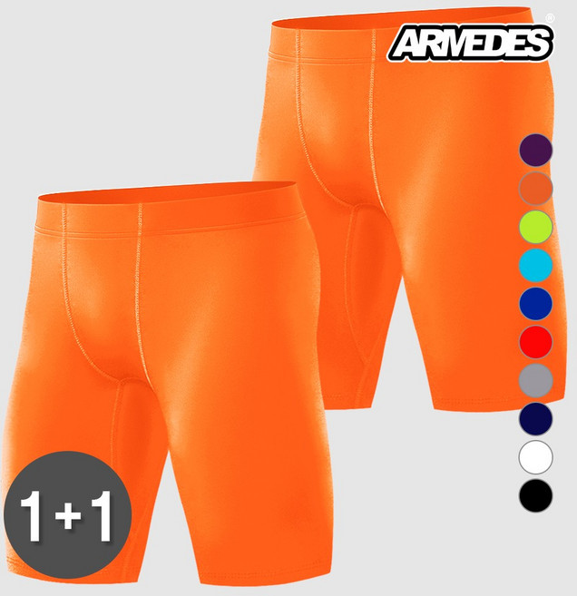 [1+1] 아르메데스 남성용 기능성 베이직 5부 레깅스 AR-60