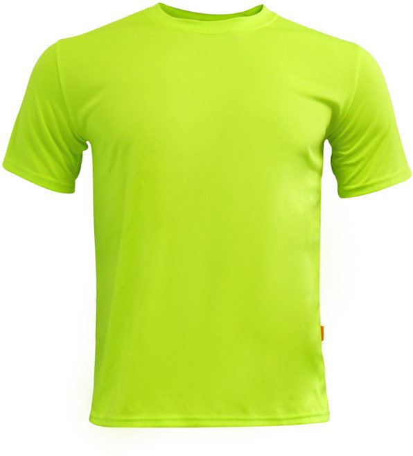 쿨론 티셔츠(형광연두) 기능성 티셔츠 헬스 트레이닝복 쿨소재 운동복 빅사이즈 짐웨어 공용