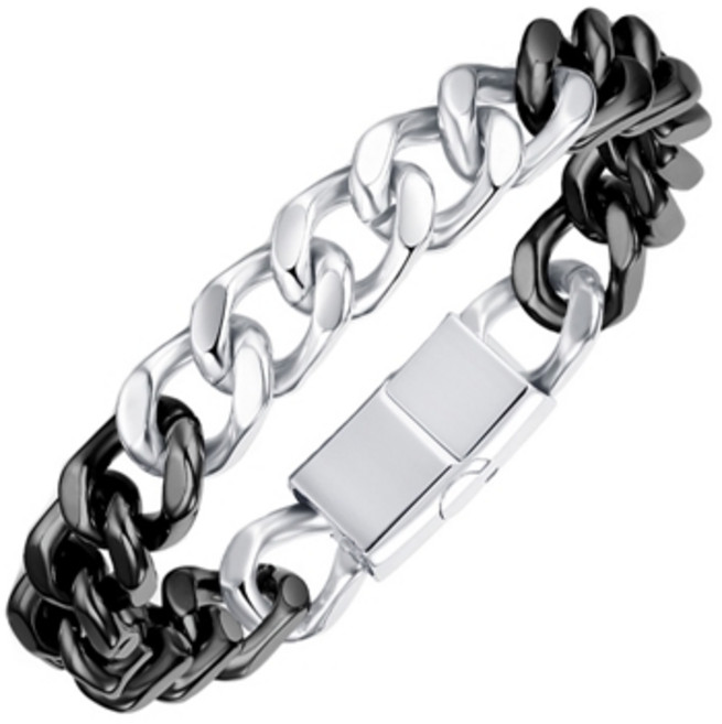 에르모사제이 맨즈 MW054 써지컬 스틸 포인트 남자 체인 팔찌