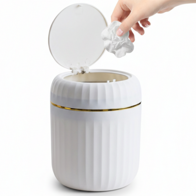 하루테 미니 화장대 휴지통, 화이트