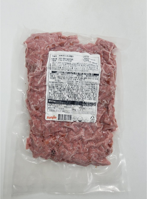 선진 냉동 바베큐스모크햄(사각) 1kg, 10개