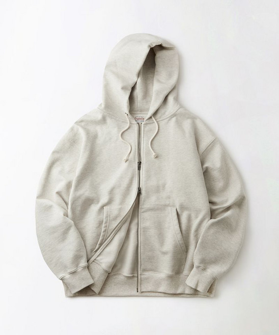OUTSTANDING AUTHENTIC COMFORT HOOD ZIP SWEAT_1%OATMEAL 386993