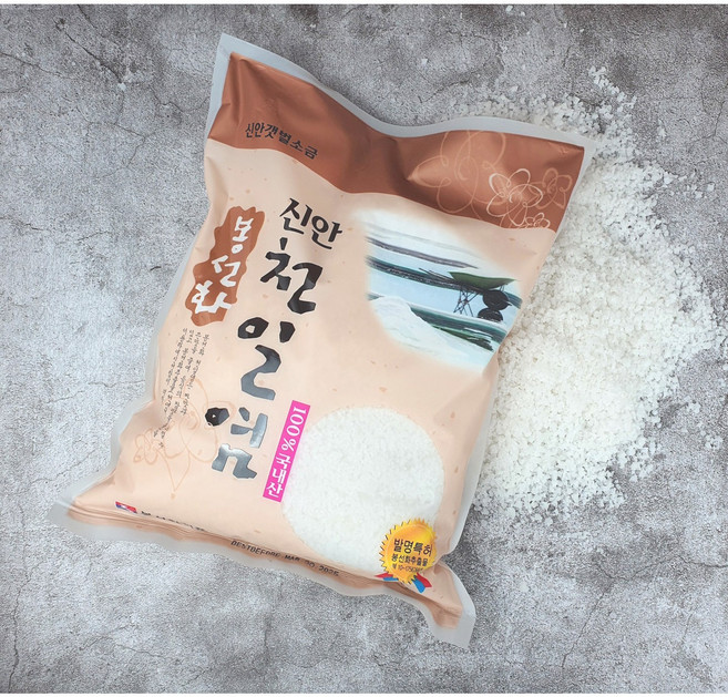 봉선화 신안 천일염 간수뺀 소금 저염 김장 김치 갯벌 염전 3kg, 3개
