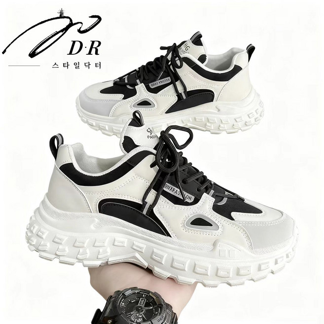 스타일닥터 사계절 통굽 스니커즈 캐주얼 키높이 남성화 내마모 슈즈